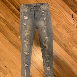 AE extreme ripped jeans